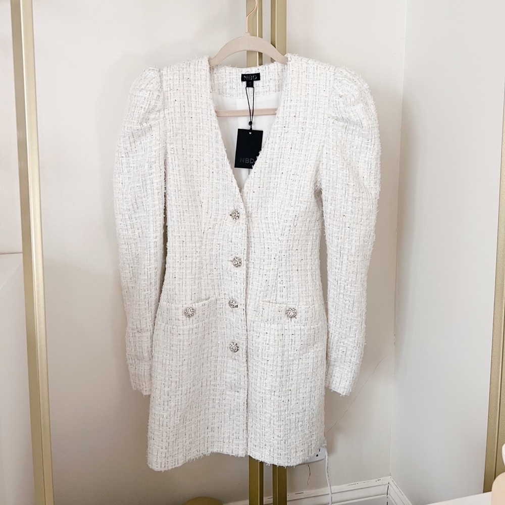 White Blazer Dress